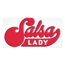 Salsa-Dame Photokartenvorlagen