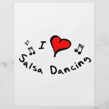 Salsa-Tanzen I Herz-Liebe Geschenk Flyerbedruckung