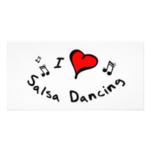 Salsa-Tanzen I Herz-Liebe Geschenk Individuelle Foto Karten