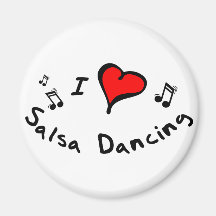 Salsa-Tanzen I Herz-Liebe Geschenk Magnete