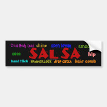 Salsa-Tanzen-Liebhaber-Tanz bewegt Autoaufkleber