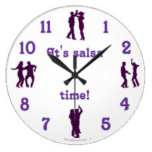 Salsa-Zeit-Tanz-Pose-Wand-Uhr mit Zahlen