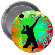 Salve-Ball-Service-Feuerwerke Anstecknadelbutton