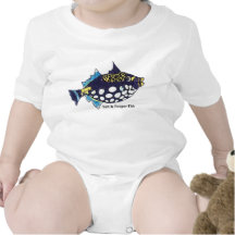 Salz-und Pooper Fisch-lustiges Baby Baby Strampler