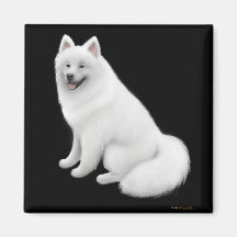 Samoyed-Hundemagnet Kühlschrankmagnete