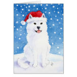 Samoyedschnee-Hundekarte