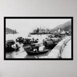 Sampans in Hong Kong 1906 Posterdrucke