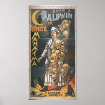 SAMRI BALDWIN magisches Illusionist VARIETÉ Plakat