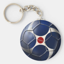 Samurai-Fußball tiefer grrove Japan-Fußball Schlüsselbänder