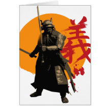 Samurai-Kriegers-Gruß-Karte