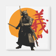 Samurai-Kriegers-Magnet Kühlschrankmagnet
