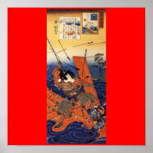 Samurais am Krieg, circa 1800's Plakate