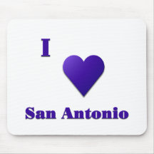 San Antonio -- Mitternachtsblau Mauspad