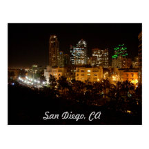 San Diego, CA Postkarte