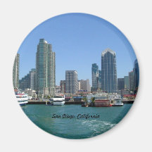 San Diego Skyline Kühlschrankmagnete