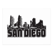 San Diego Skyline Postkarte