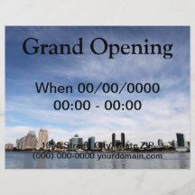 San Diego Skyline Vollfarbige Flyer