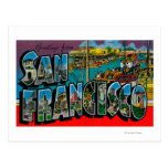 San Francisco, CaliforniaLarge Buchstabe-Szenen Postkarten