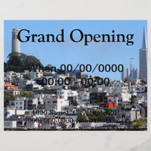 San Francisco Coit Turm Flyerdruck