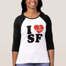 San Francisco der Liebe I Brückenherz Tshirt