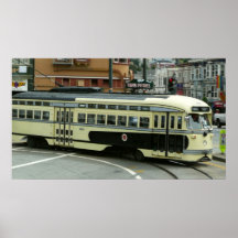San Francisco Drahtseilbahn-Druck Posterdruck