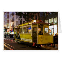 San Francisco Drahtseilbahn-Gruß-Karte