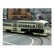 San Francisco Drahtseilbahn-Postkarte