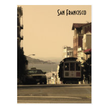 San Francisco Drahtseilbahn Postkarten