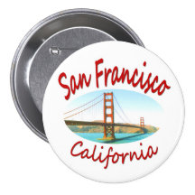 San Francisco Kalifornien Golden Gate Button