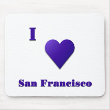 San Francisco -- Mitternachtsblau Mousepad