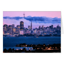 San Francisco Skyline-Gruß-Karte