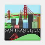San Francisco Skyline-Illustrations-Magnet