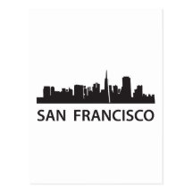 San Francisco Skyline Postkarte