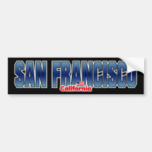 San Francisco Stoßdämpfer Auto Sticker