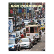 San Francisco Straßen-Postkarte!