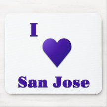 San Jose -- Mitternachtsblau Mauspad
