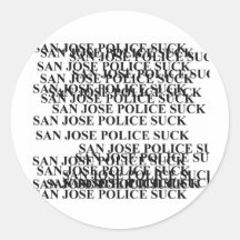San- Josepolizei SIND ZUM KOTZEN Runde Sticker