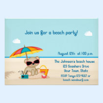 Sand and Surf Beach Party einladungen
