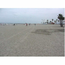 Sand-Strand-Ozean Fotoskulpturen