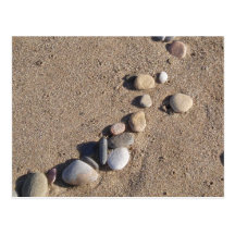 Sand und Kiesel-Postkarte