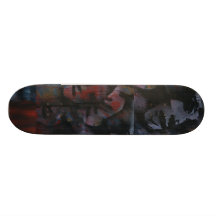 Sandra am Strand Bedrucktes Skateboard