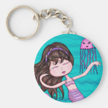 Sandra-Meerjungfrau Keychain Schlüsselbänder