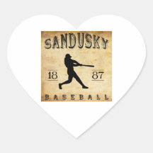 Sandusky Ohio Baseball 1887 Sticker