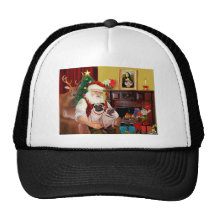 Sankt 2 Möpse (f+B) Baseball Caps