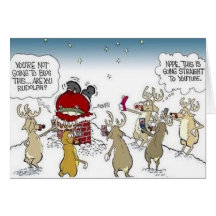 Sankt fest in Kamin-Ren-Blogging Weihnachten Karten