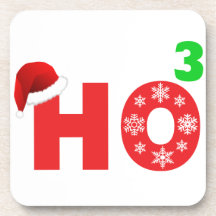 Sankt lacht am Weihnachten Getränk Untersetzer