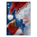Sankt-Liebe-Tier-Weihnachten Grußkarte