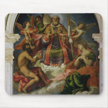 Sankt Nikolaus im Ruhm mit Heiligen Mousepad