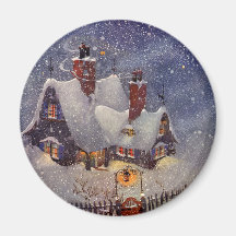 Sankt Werkstatt beim Nordpol, Weihnachtsabend Magnete