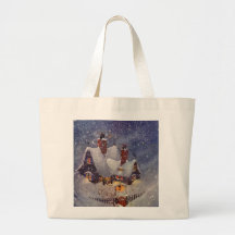 Sankt Werkstatt beim Nordpol, Weihnachtsabend Leinentasche